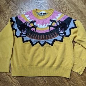 Wild Wonder Instarsia Wool-Blend Sweater by Dorothee Schumacher